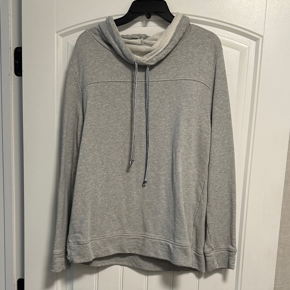 Crown & Ivy Gray Cowl Neck Women's Sweater -Size L